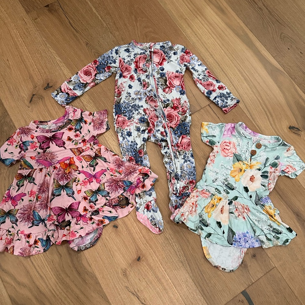 Lot of 3 Posh Peanut outfits 6-12 months